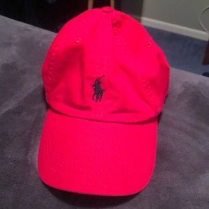 Red Ralph Lauren polo hat